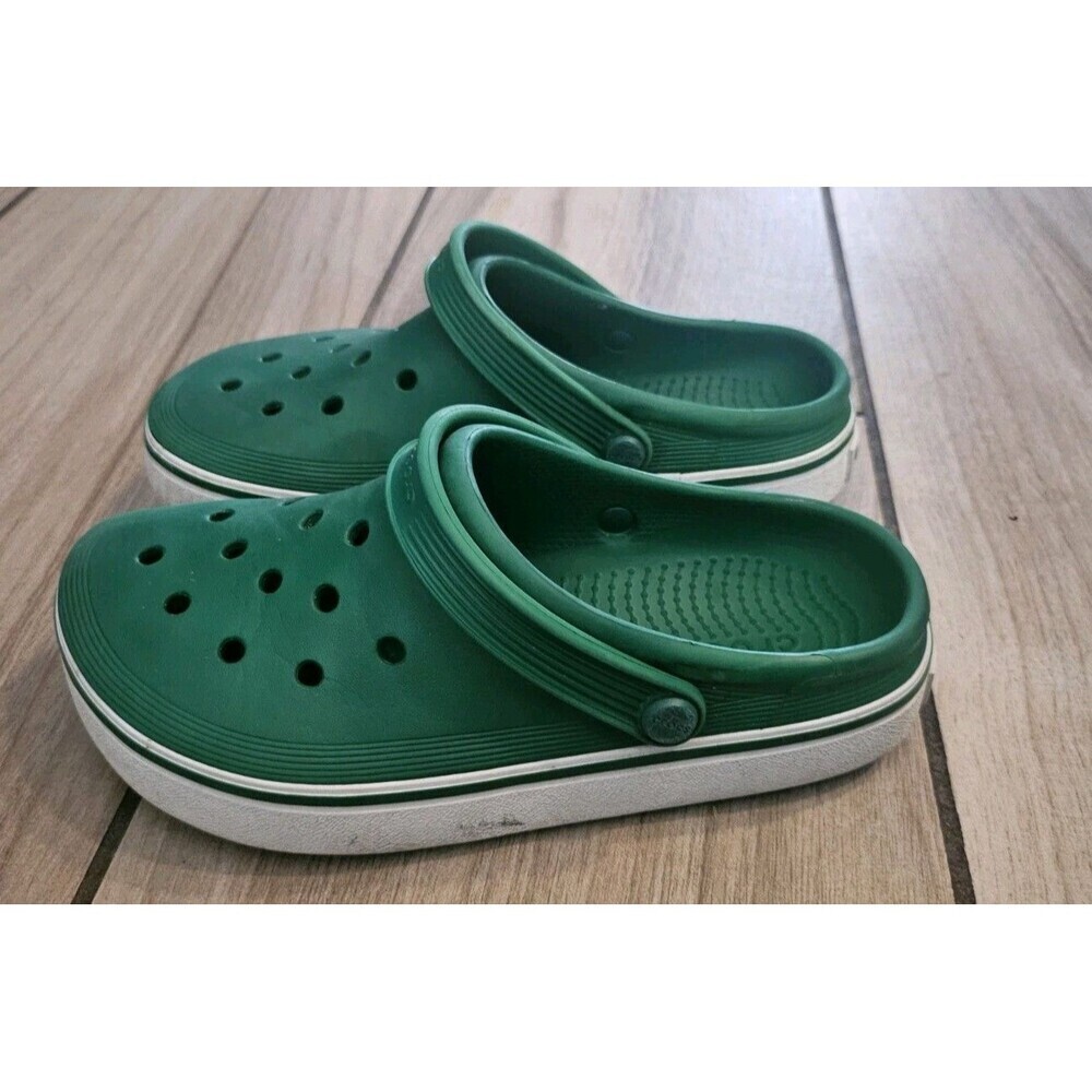 Green Slip-On Clog Sandals - Women